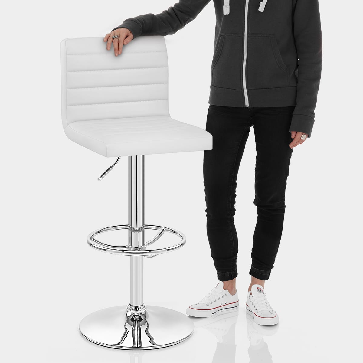 Mint Bar Stool White Features Image