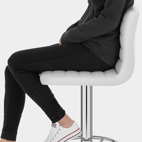 Mint Bar Stool White Seat Image