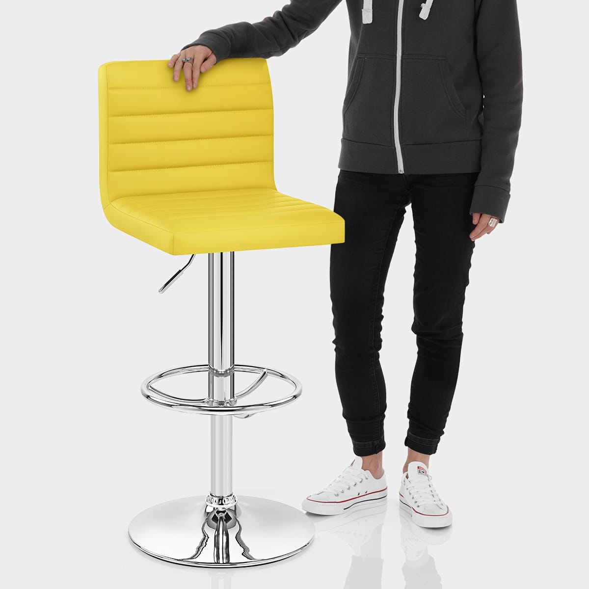 Mint Bar Stool Yellow Features Image