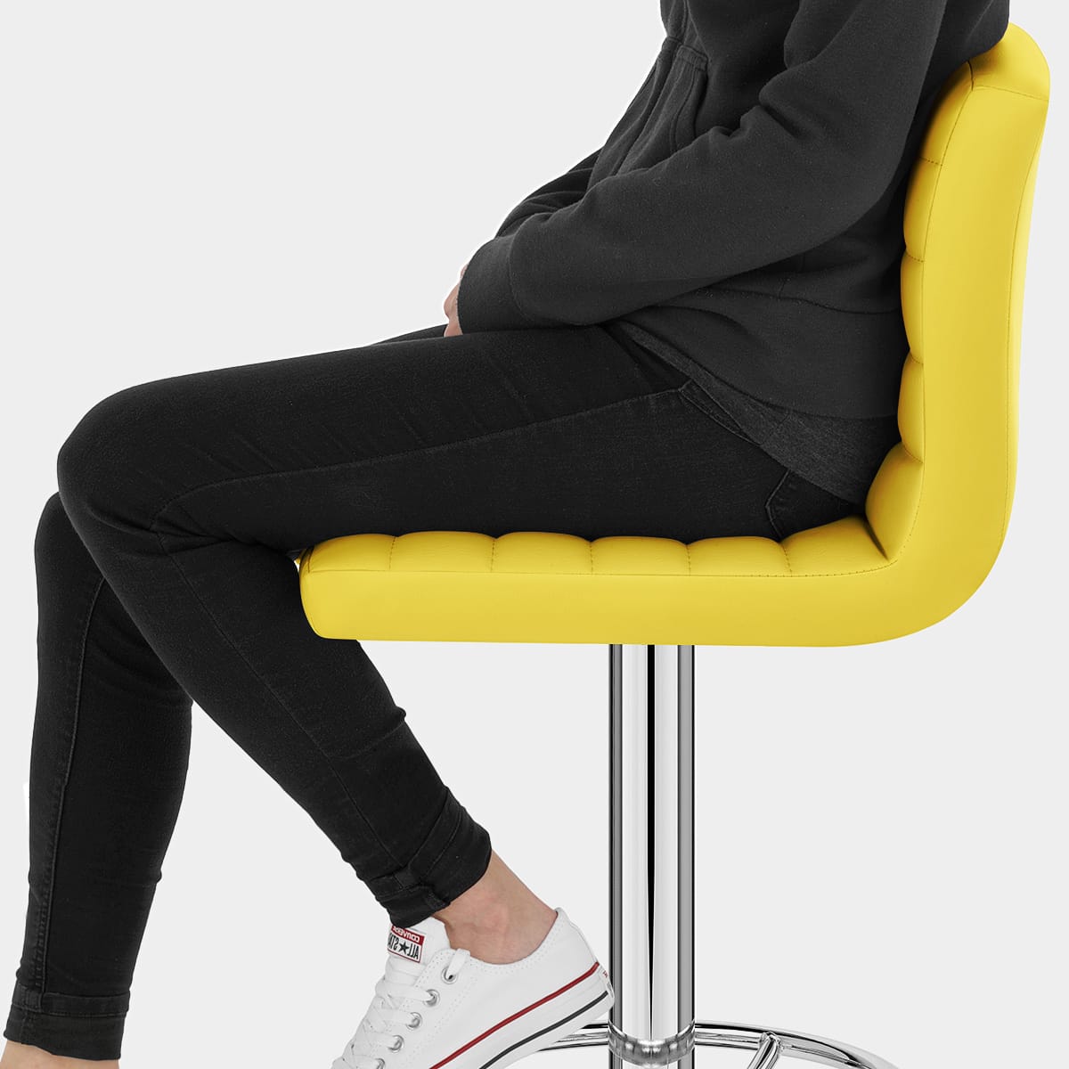 Mint Bar Stool Yellow Seat Image