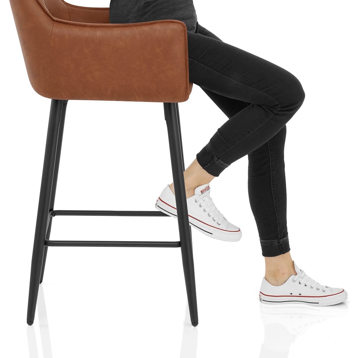 Montana Bar Stool Antique Tan Frame Image