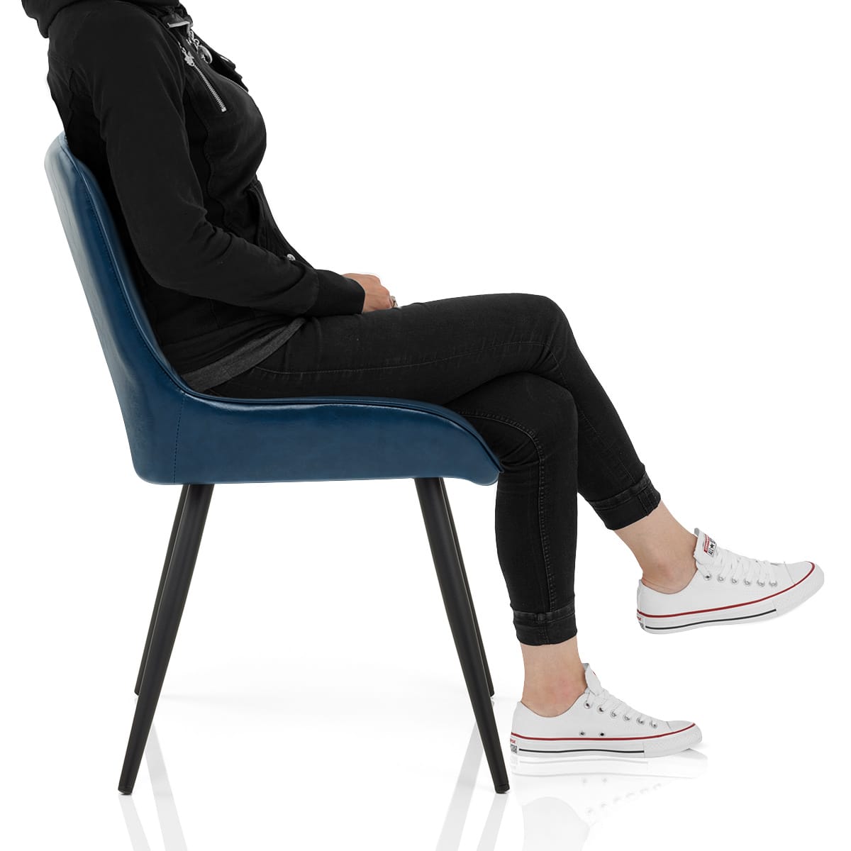 Mustang Chair Antique Blue Frame Image