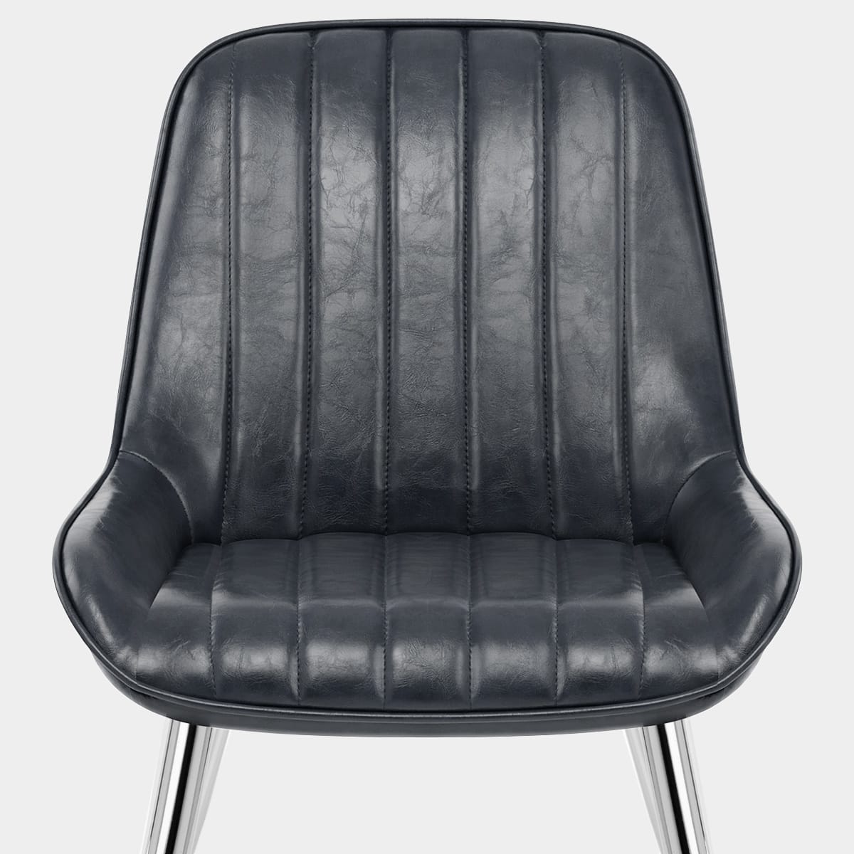 Mustang Chrome Chair Antique Slate Seat Image