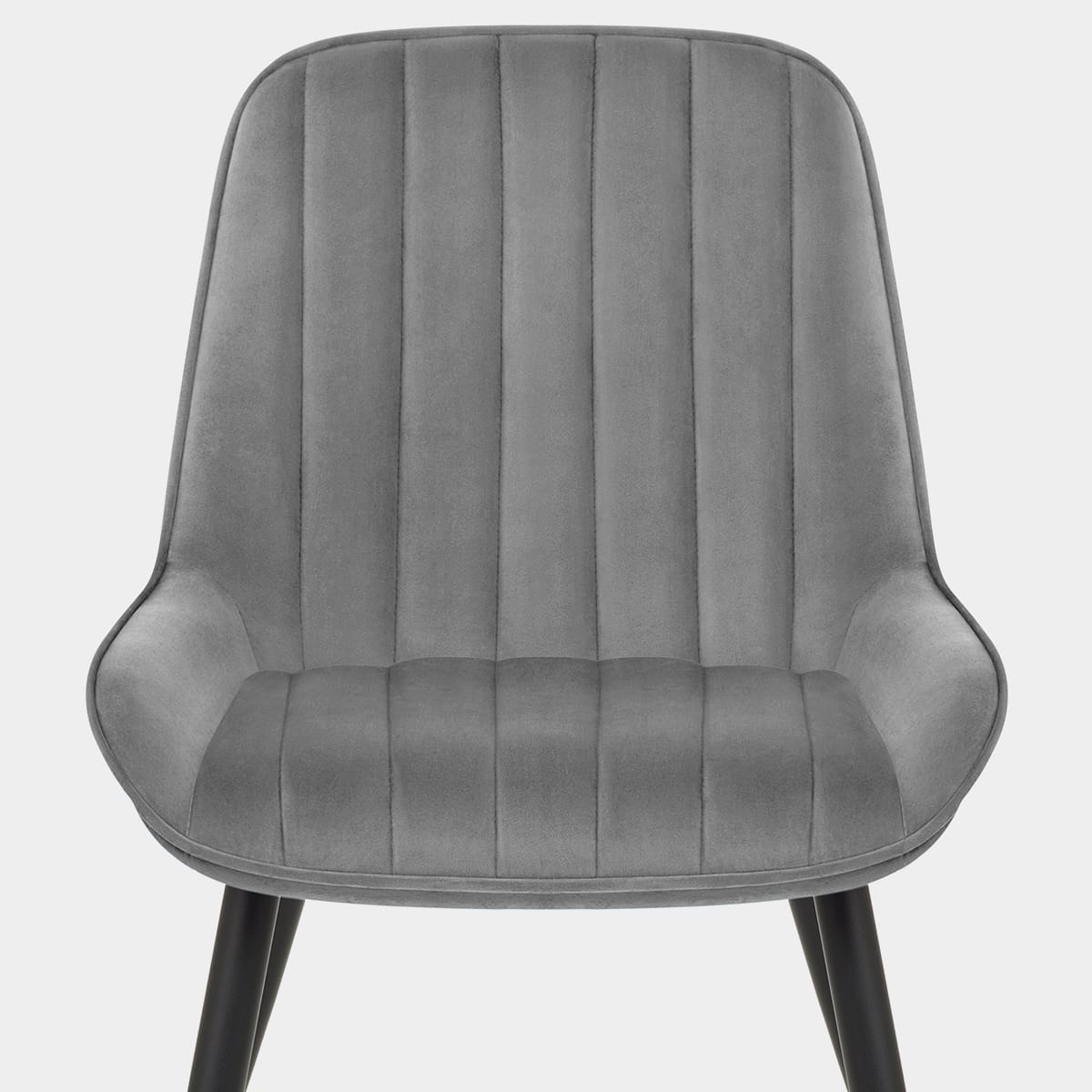 Mustang Chair Dark Grey Velvet Seat Image