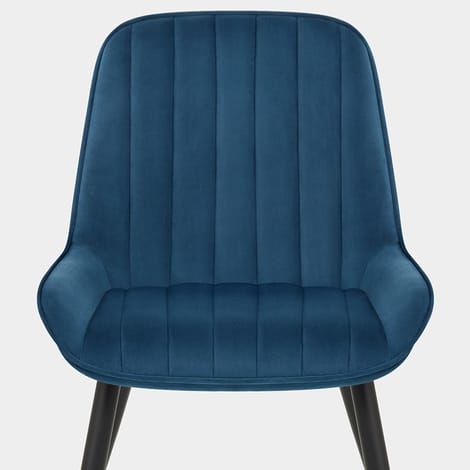 Mustang Chair Midnight Blue Velvet Seat Image