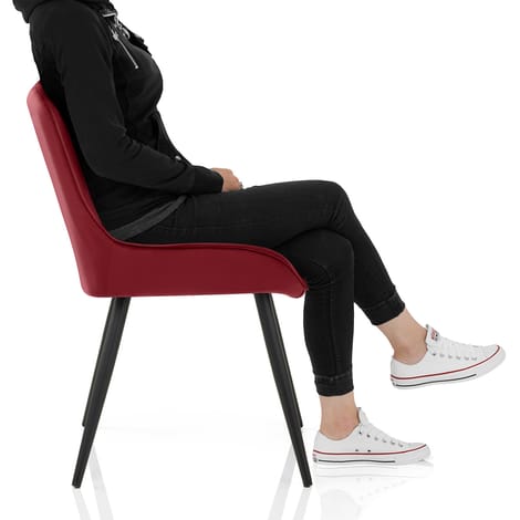 Mustang Chair Red Velvet Frame Image