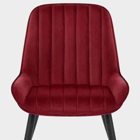 Mustang Chair Red Velvet Seat Image