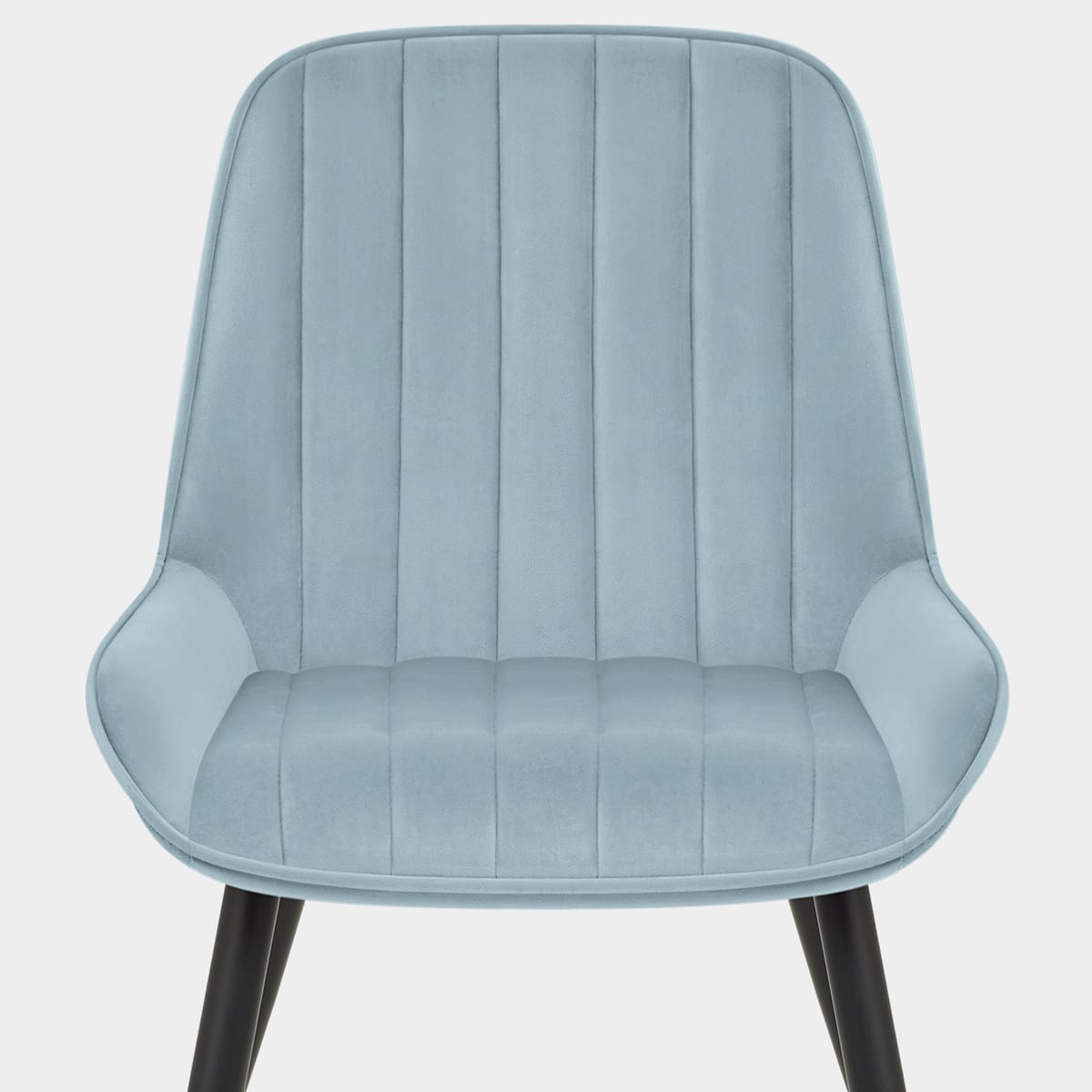 Mustang Chair Sky Blue Velvet Seat Image