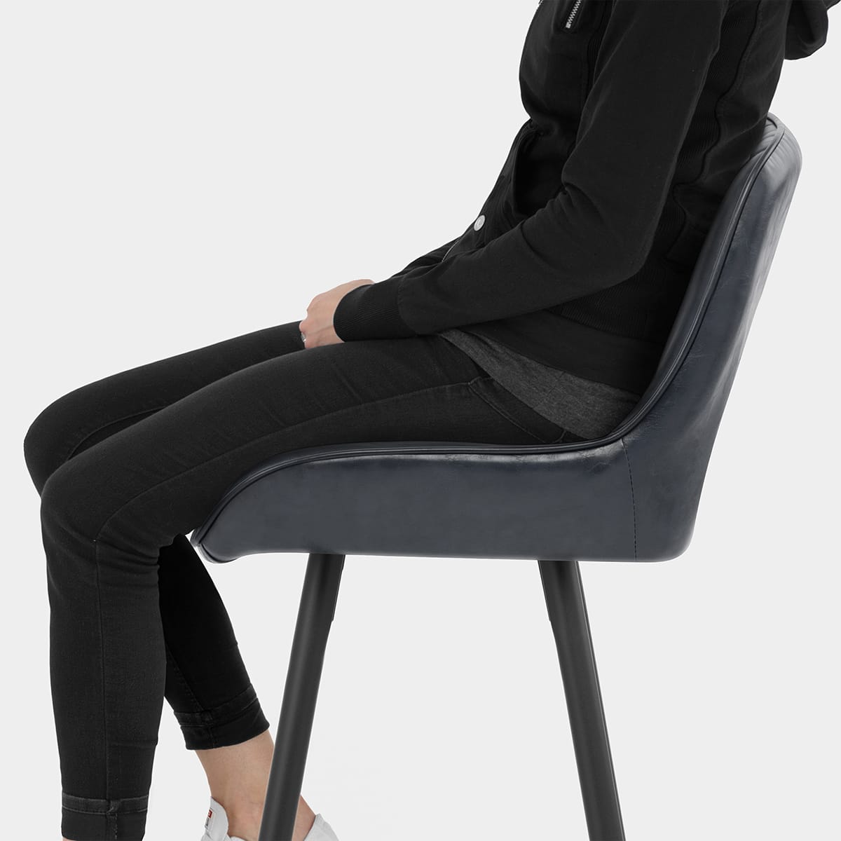 Mustang Bar Stool Antique Slate Seat Image