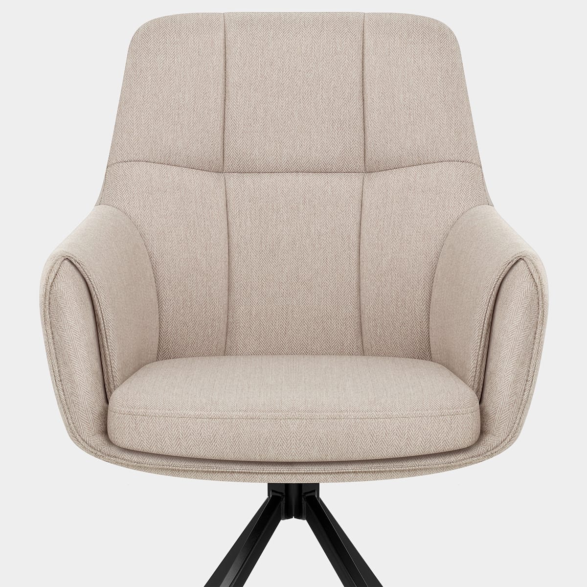 Nina Chair Tweed Fabric Seat Image