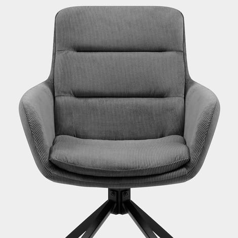 Nixon Arm Chair Dark Grey Seat Image