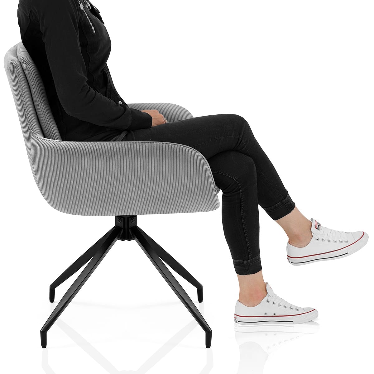 Nixon Arm Chair Light Grey Frame Image