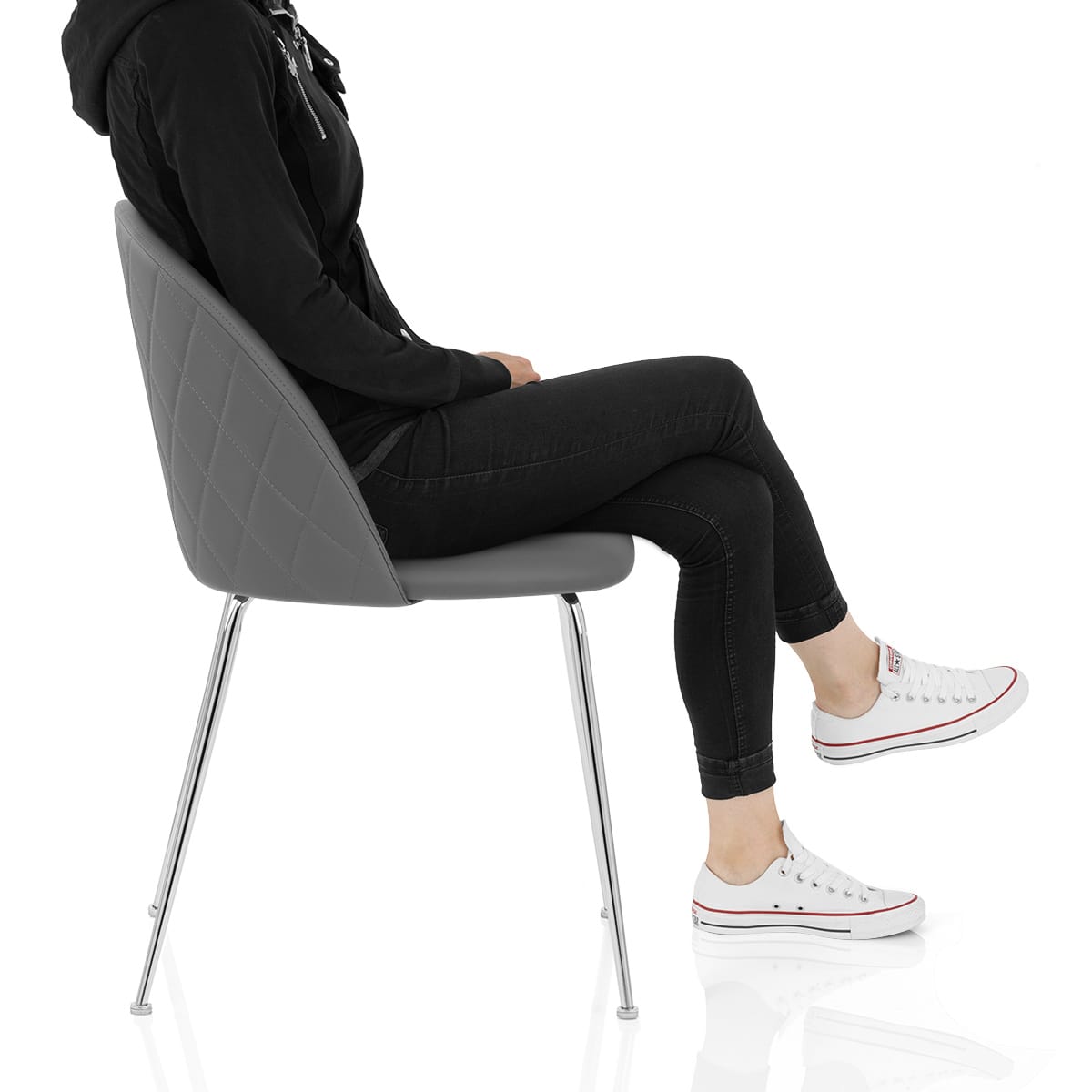 Novello Dining Chair Charcoal Frame Image