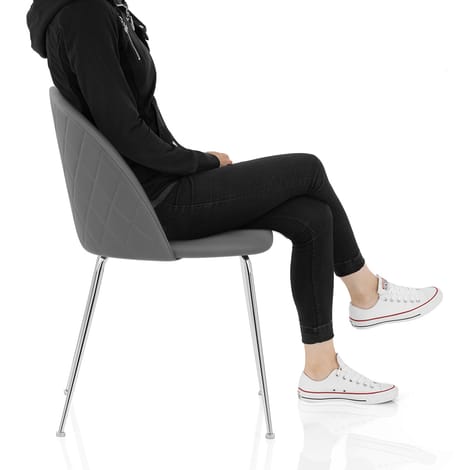 Novello Dining Chair Charcoal Frame Image