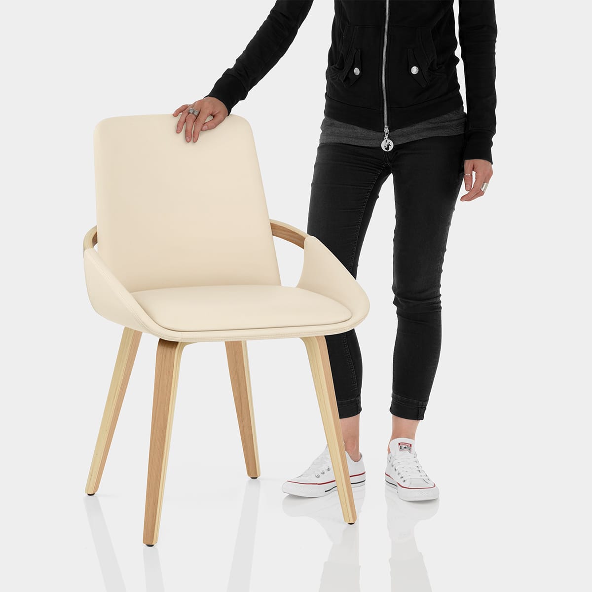 Ohio Dining Chair Cream Features Image