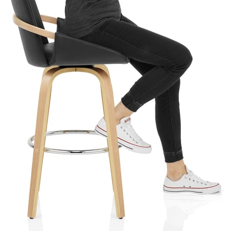 Ohio Bar Stool Black Frame Image