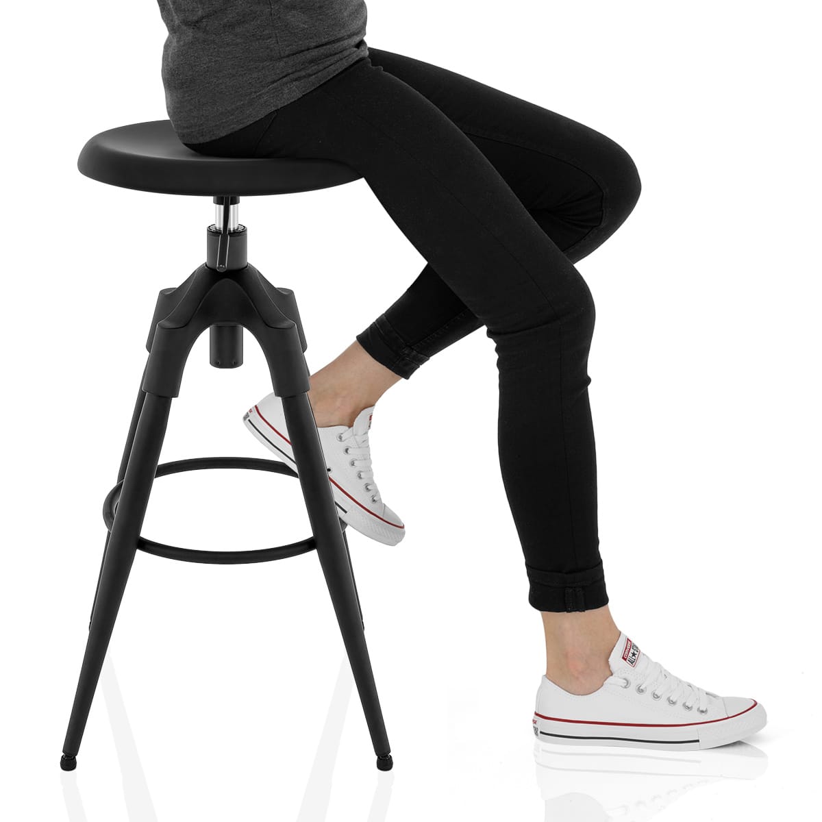 Onyx Bar Stool Black Frame Image