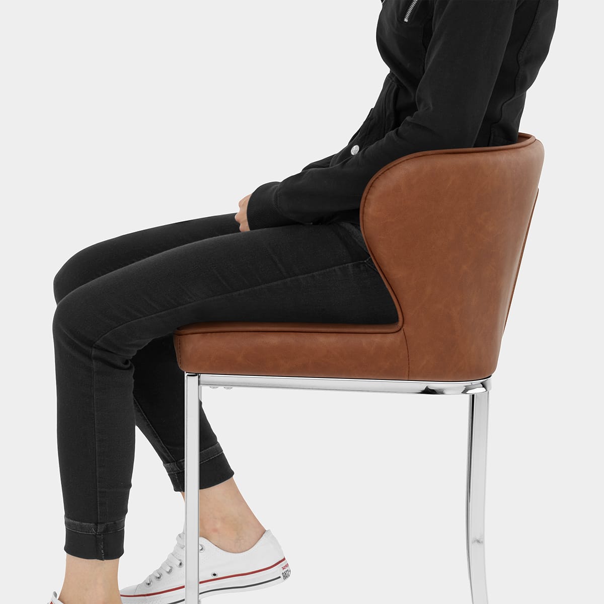 Oregon Bar Stool Antique Tan Seat Image