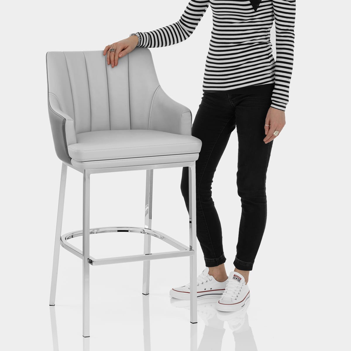 Orion Bar Stool Leather Features Image