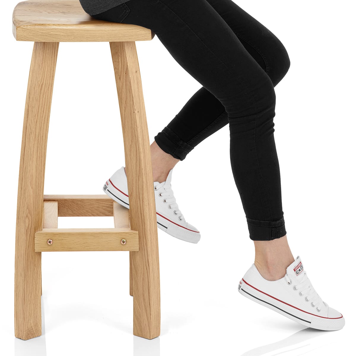 Oslo Oak Bar Stool Frame Image