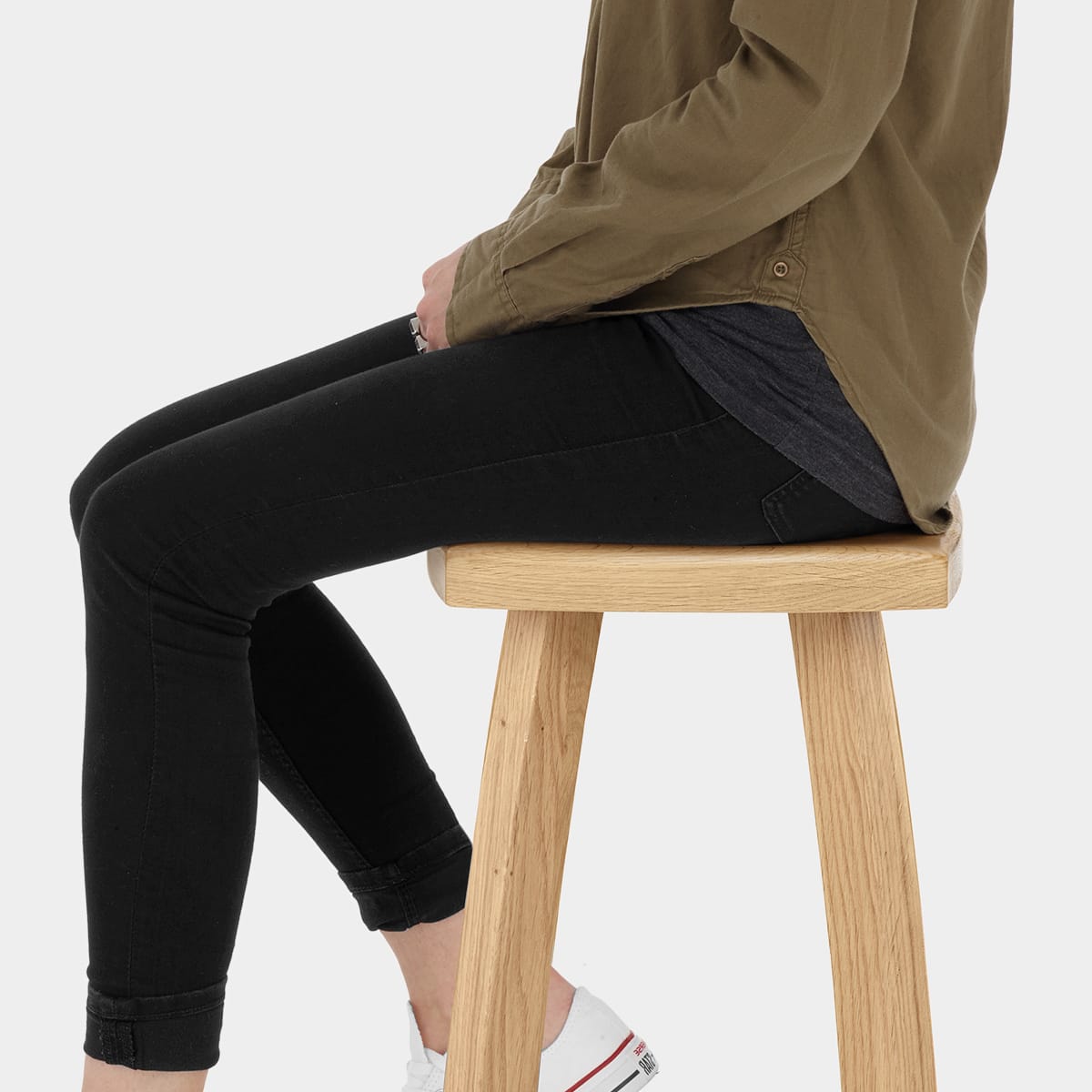 Oslo Oak Bar Stool Seat Image
