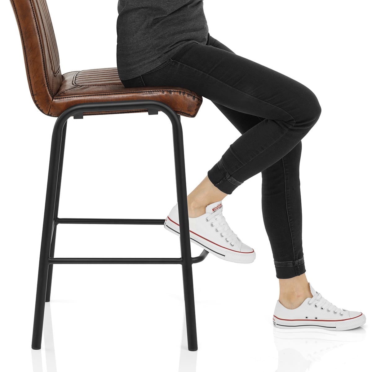 Osprey Bar Stool Vintage Brown Frame Image