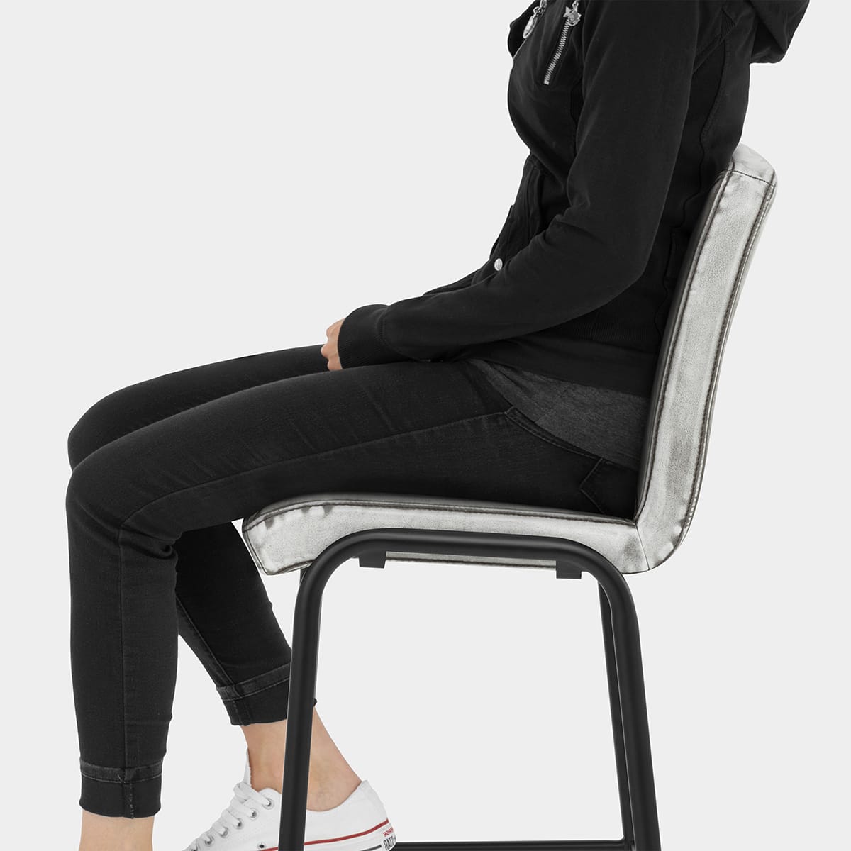 Osprey Bar Stool Vintage White Seat Image