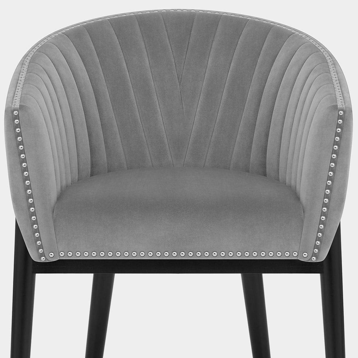 Overture Chair Grey Velvet Seat Image