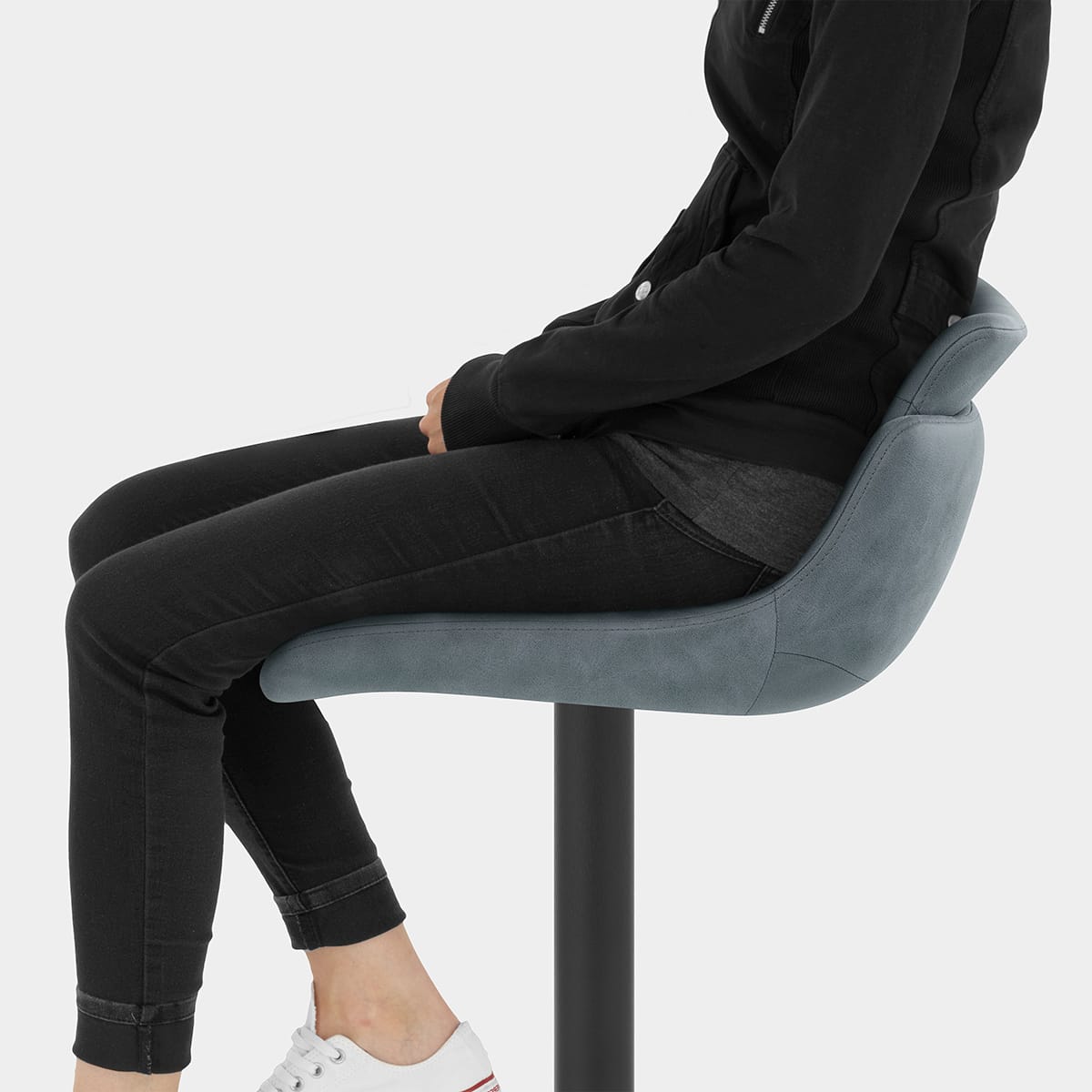 Pablo Bar Stool Blue Seat Image