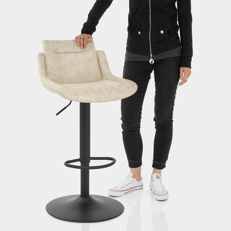 Pablo Bar Stool Cream Features Image