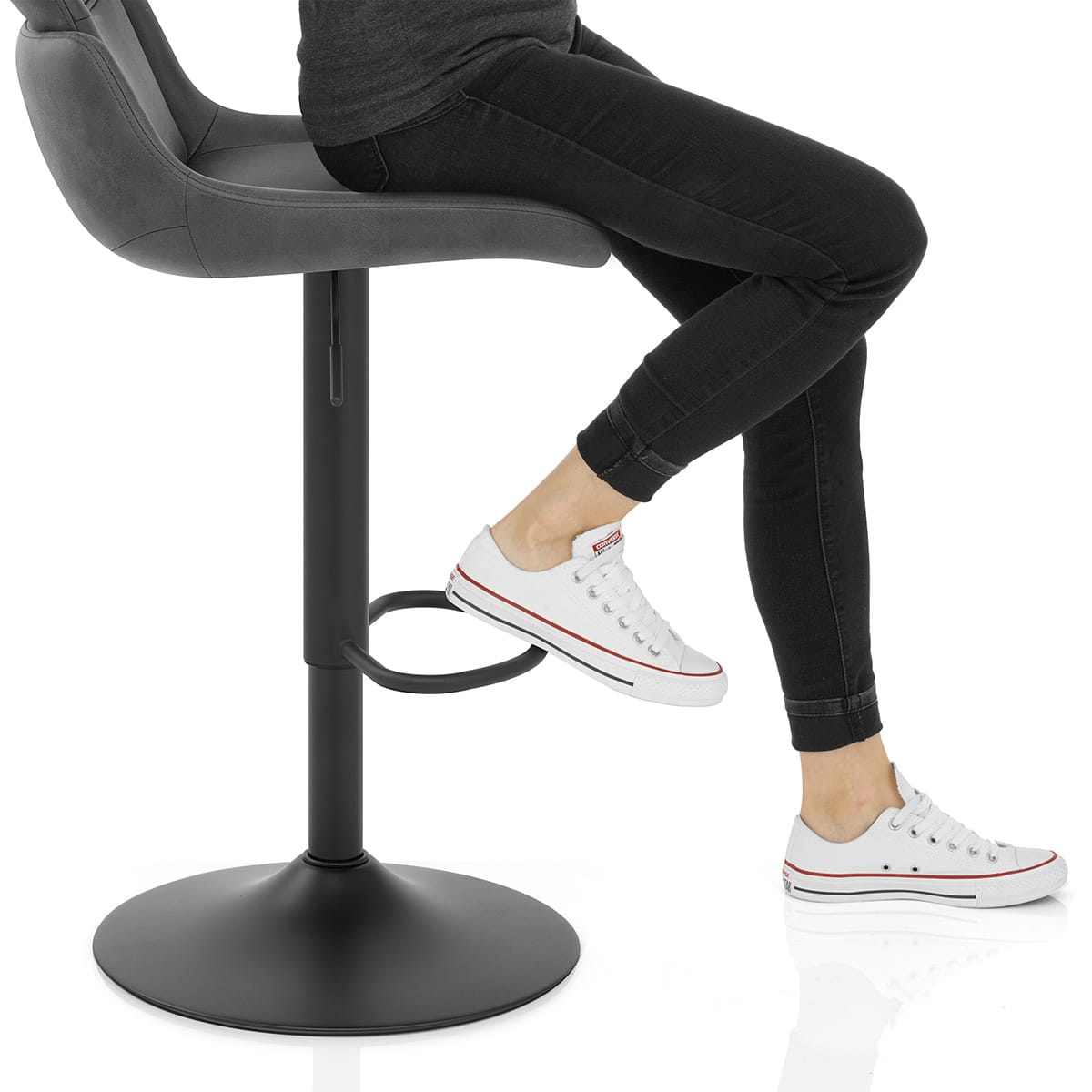 Pablo Bar Stool Dark Grey Frame Image