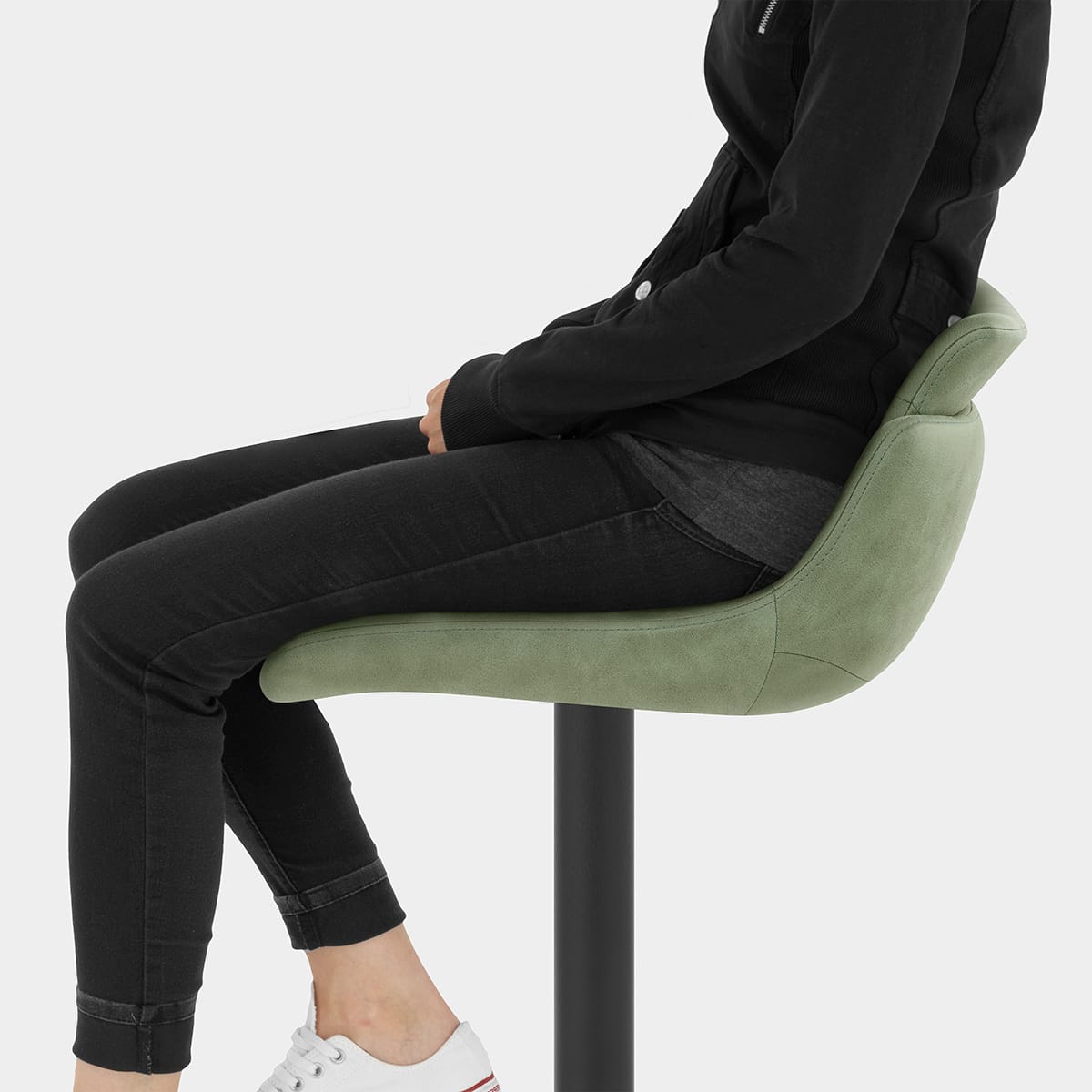 Pablo Bar Stool Green Seat Image