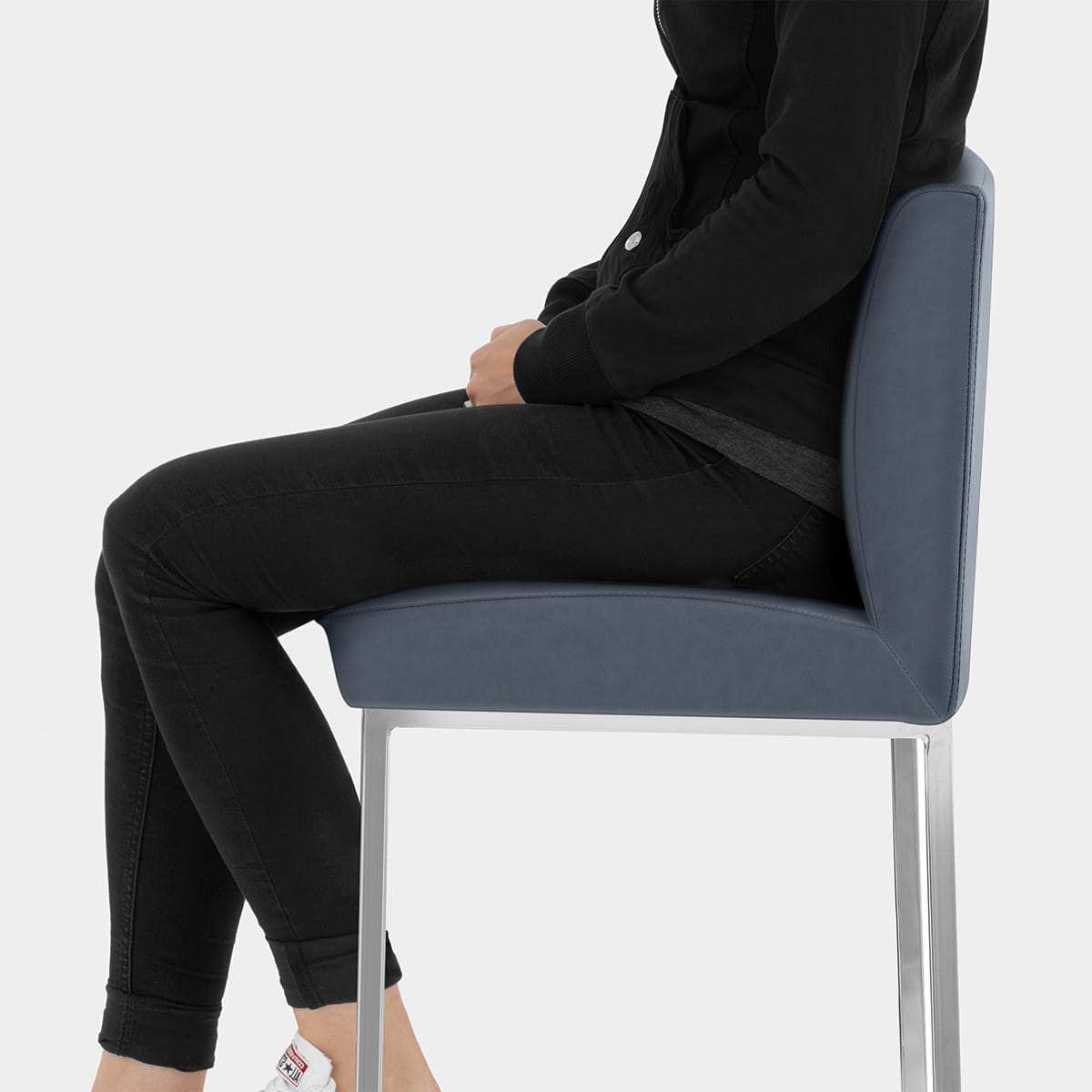 Pacino Stool Antique Blue Seat Image