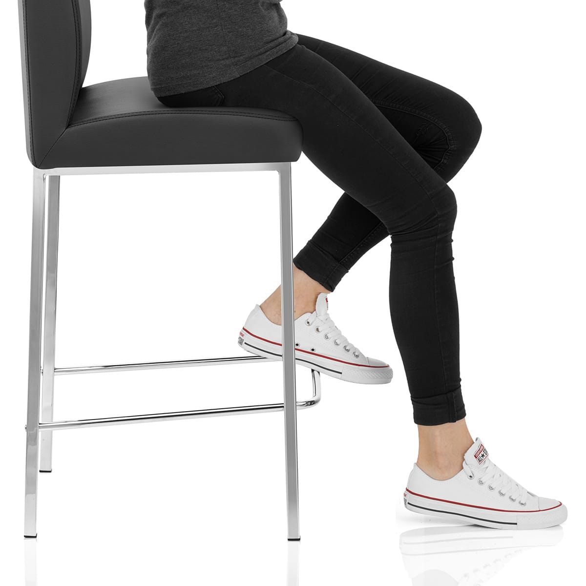 Pacino Stool Black Frame Image