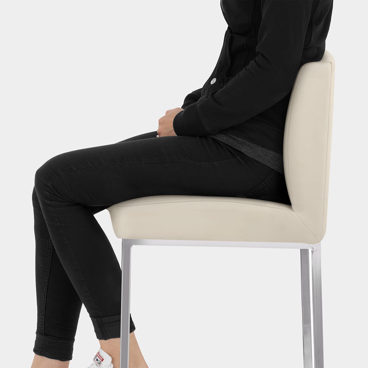 Pacino Stool Cream Seat Image