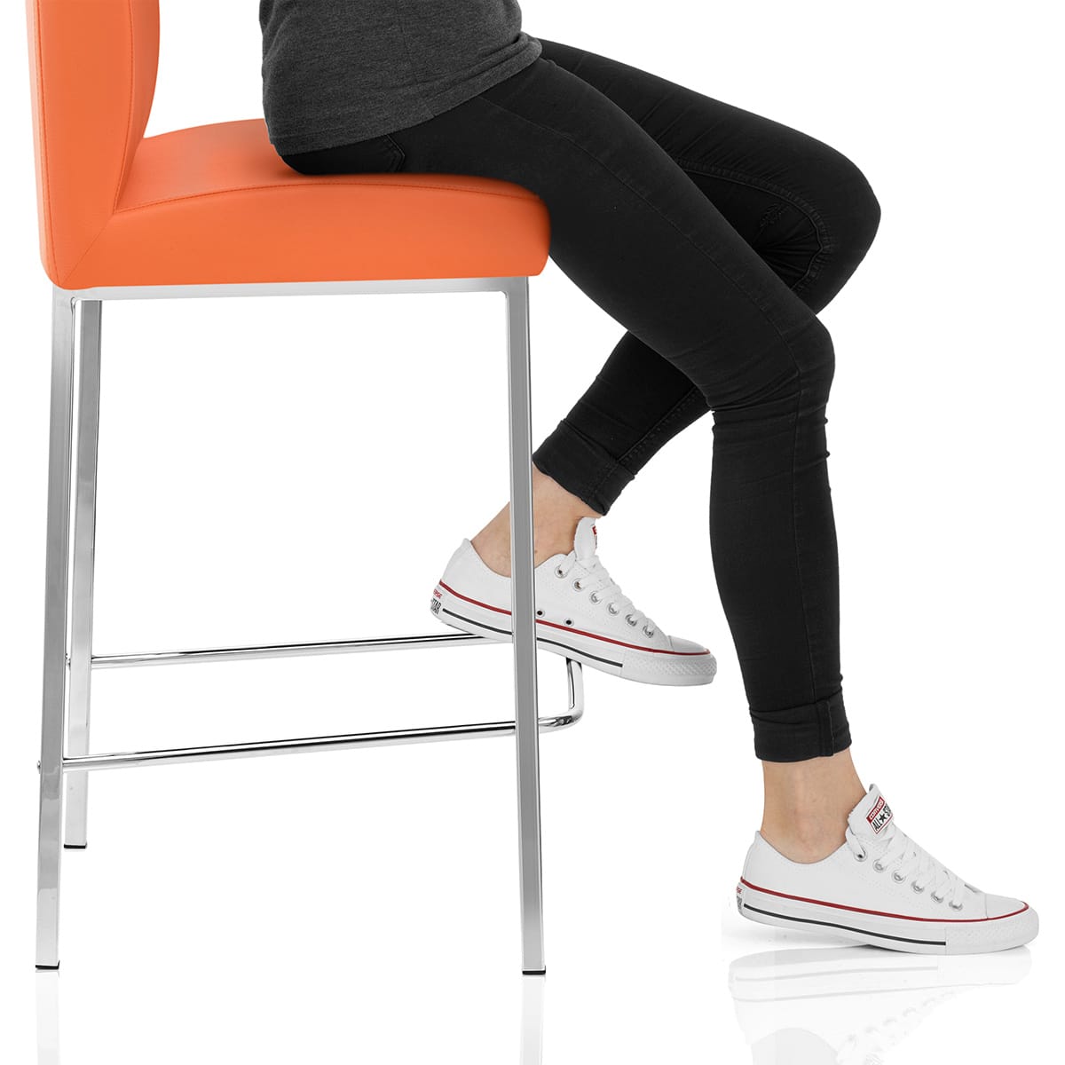 Pacino Stool Orange Frame Image