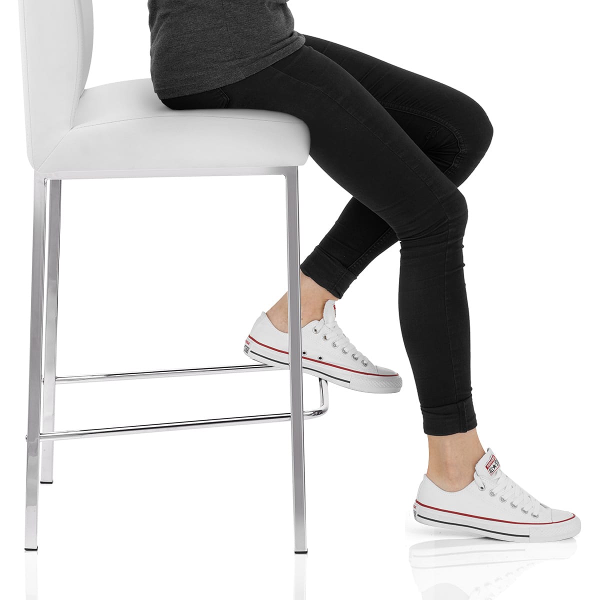 Pacino Stool White Frame Image