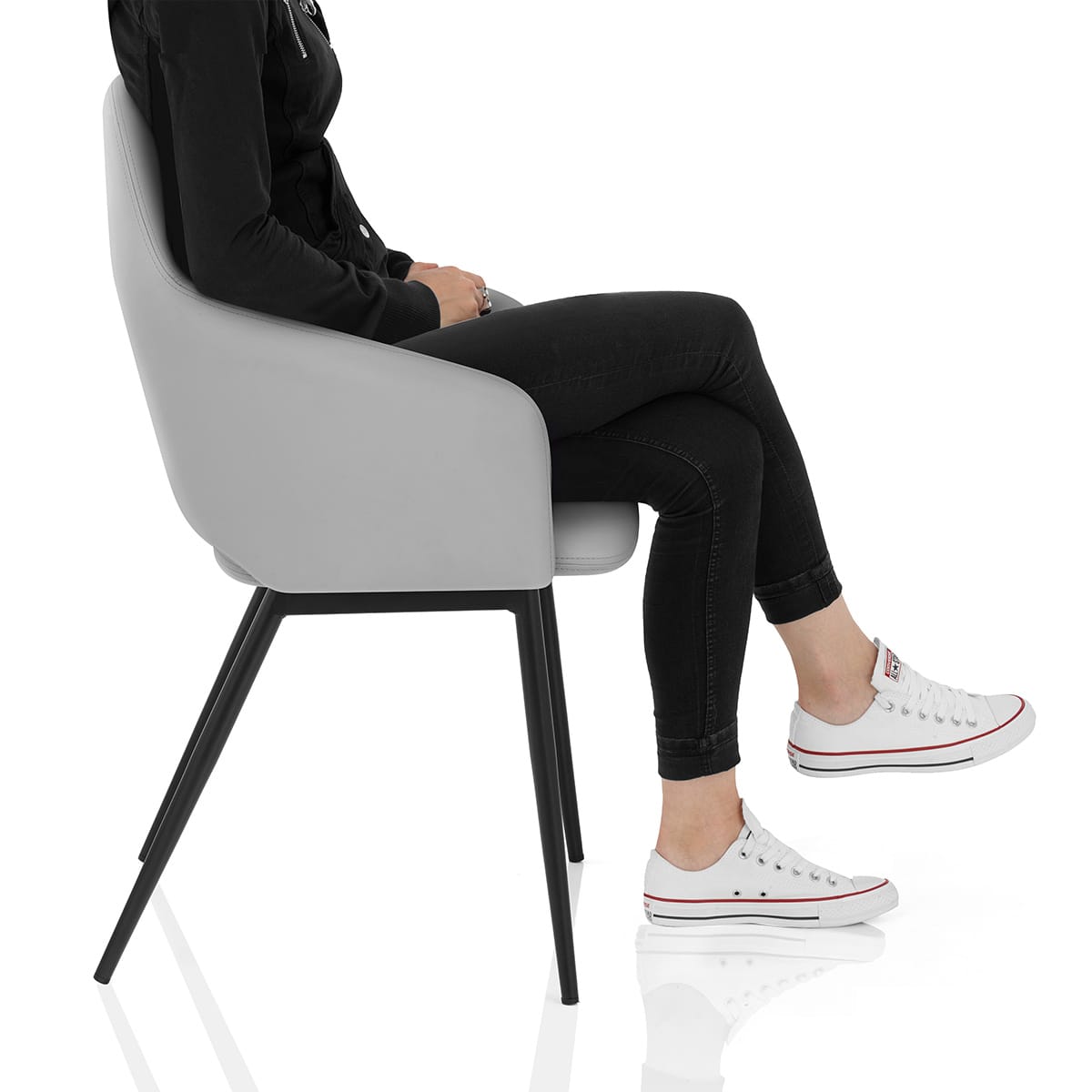 Palma Dining Chair Light Grey Frame Image