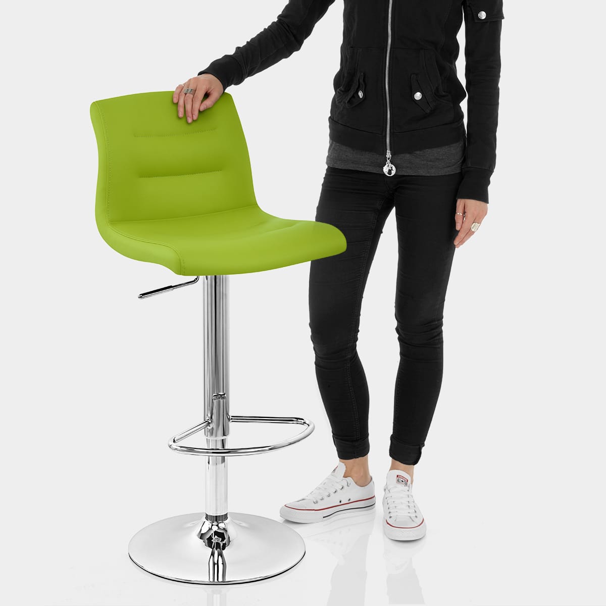 Paradis Bar Stool Green Features Image