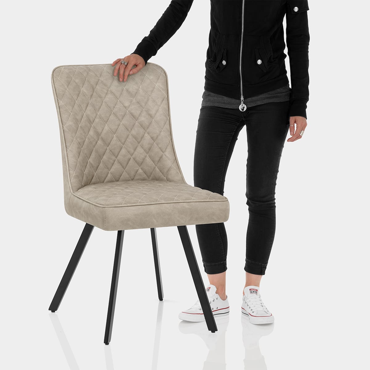 Pascal Dining Chair Beige Features Image