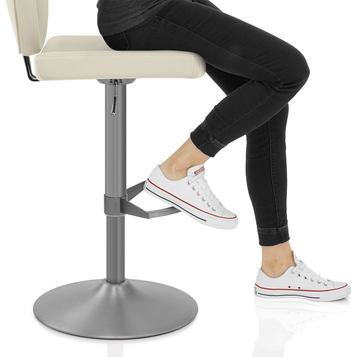 Pearl Bar Stool Ivory Frame Image