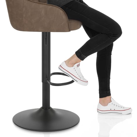 Perth Bar Stool Brown Frame Image