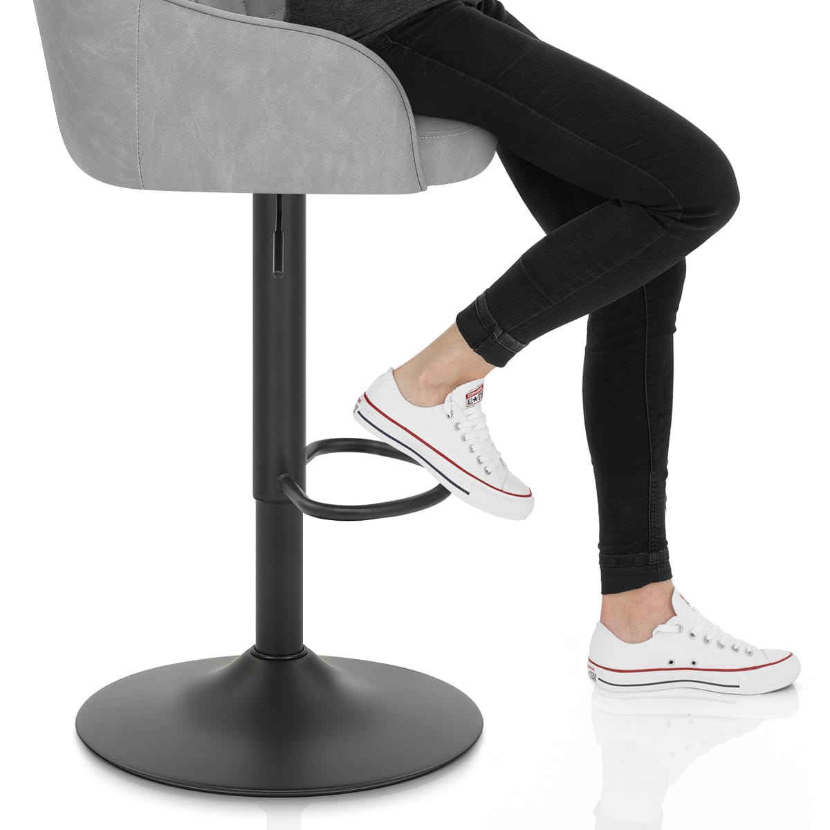 Perth Bar Stool Grey Frame Image