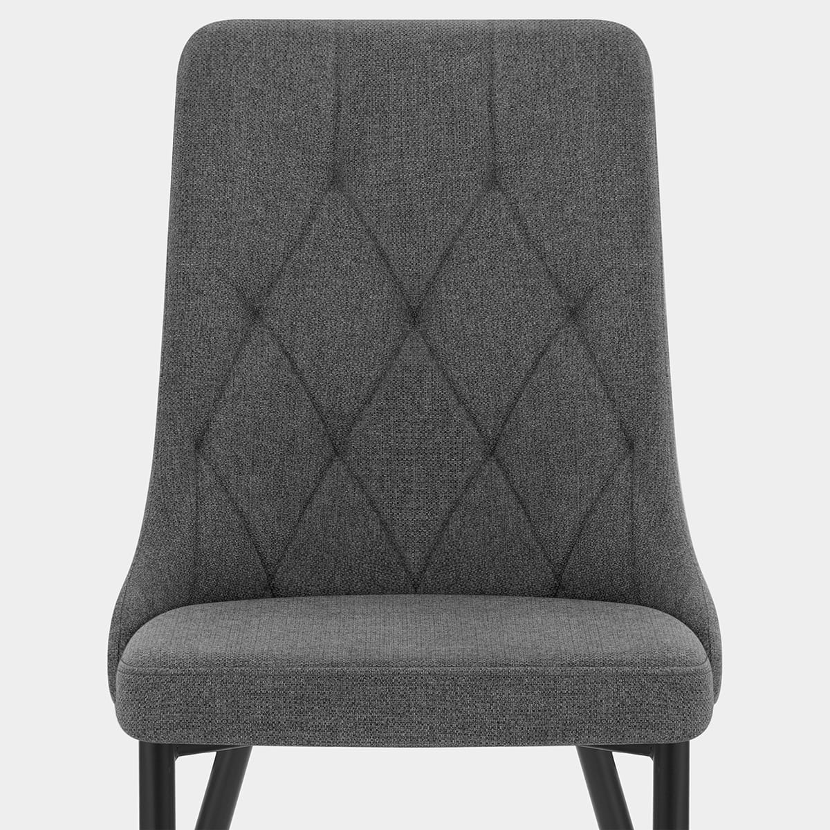 Phoebe Dining Chair Charcoal Fabric Seat Image