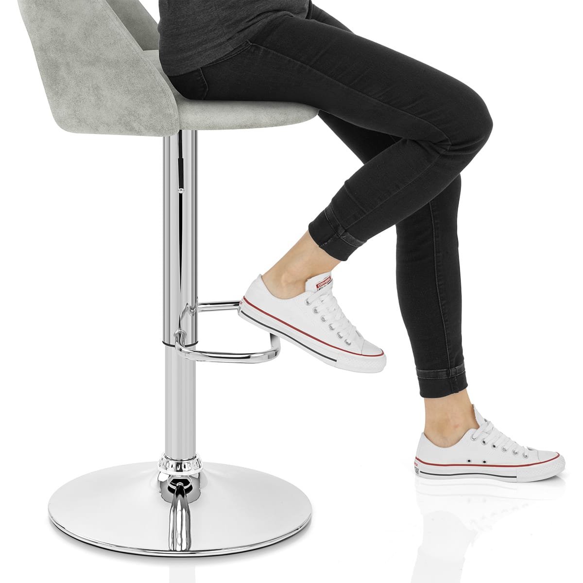 Phoenix Bar Stool Grey Frame Image
