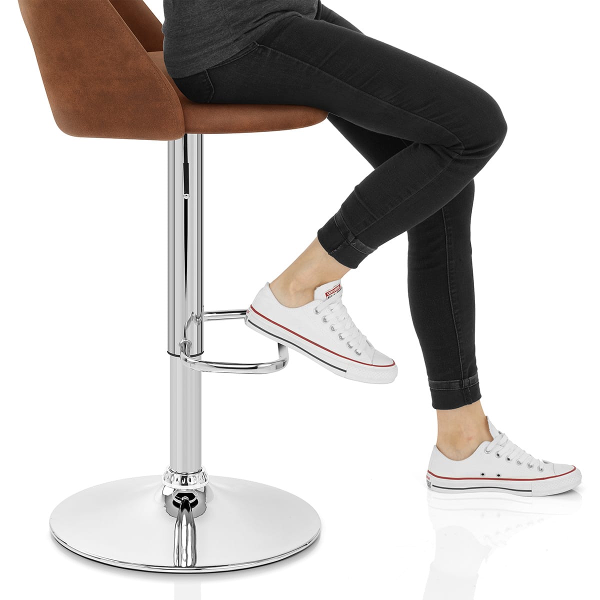 Phoenix Bar Stool Tan Frame Image