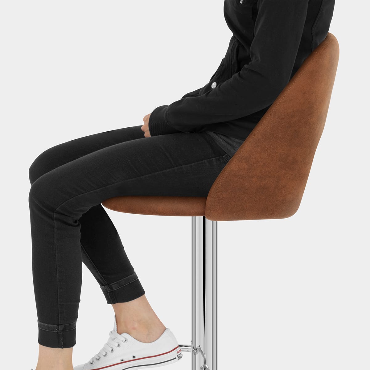 Phoenix Bar Stool Tan Seat Image