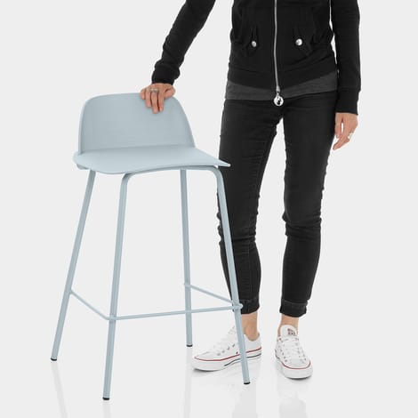 Pixel Bar Stool Blue Features Image