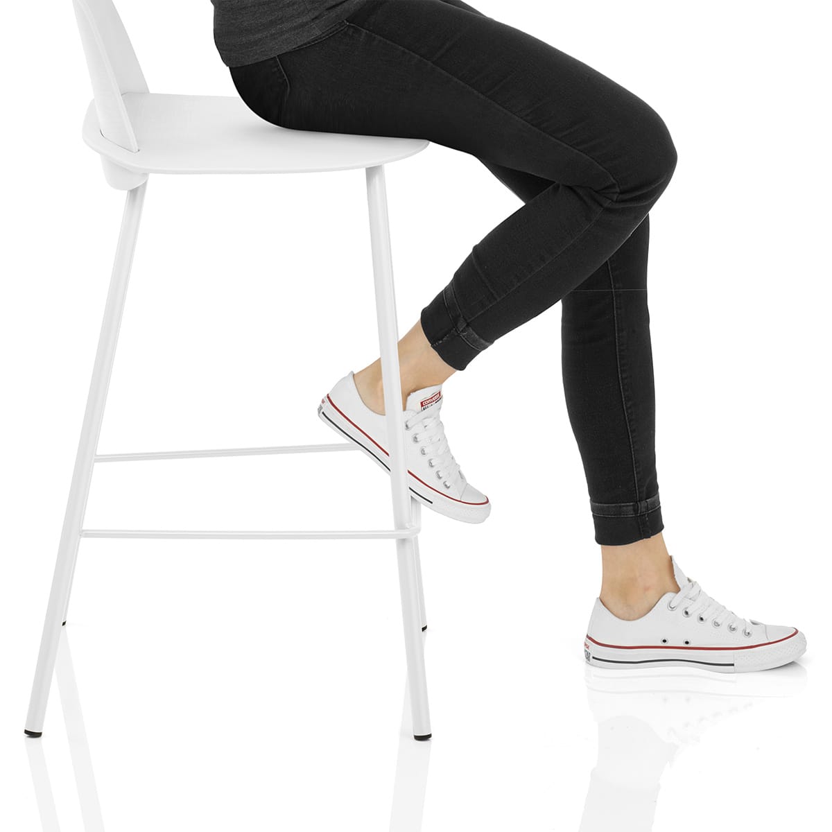 Pixel Bar Stool White Frame Image