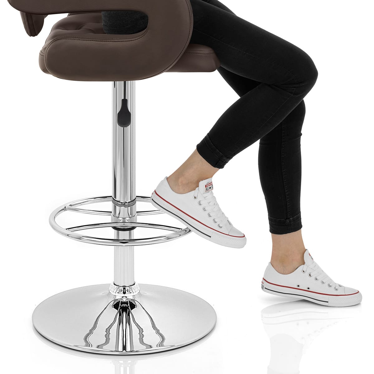 Polaris Bar Stool Brown Frame Image